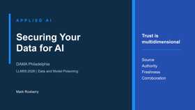Securing Your Data for AI: DAMA Philadelphia