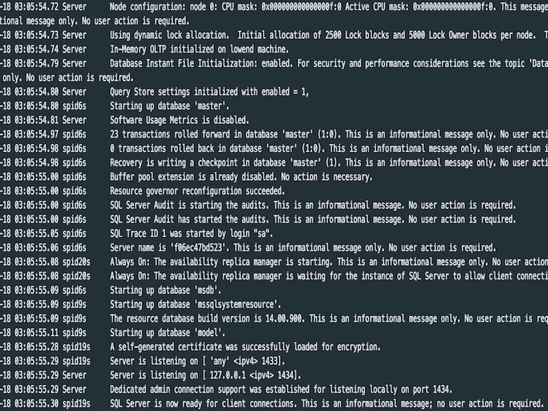 SQL Server on Linux via Docker